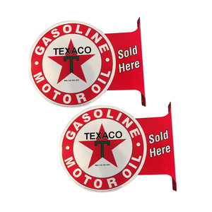 Letreros de brida de porcelana para publicidad exterior de alto nivel Logotipo impreso personalizado de estilo retro en estaño y hierro de un fabricante - Product Image 5