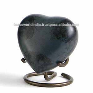 <b>Heart</b> Urn American Style Metal Funeral Supplies Brassworld India - Product Image 1