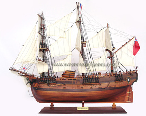 Modèle de bateau à voile en bois HMS / HM BARK ENDEAVOUR - Modèle artisanal - Product Image 3