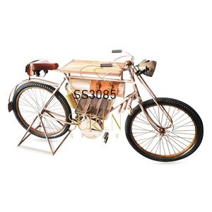 ที่ตั้งไวน์ทำจากไม้เหล็กสไตล์โบราณสำหรับเฟอร์นิเจอร์ห้องนั่งเล่นโรงแรมและร้านอาหาร - Product Image 2