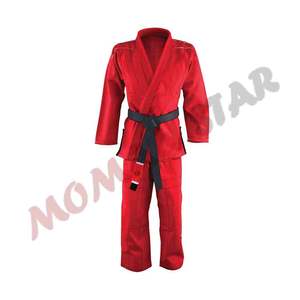 Ropa de combate hecha a medida, uniforme ligero de Jiu Jitsu BJJ Gi, color negro, para artes marciales - Product Image 2