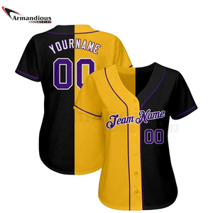 Camiseta de béisbol bordada personalizada, estilo, venta al por mayor - Product Image 4