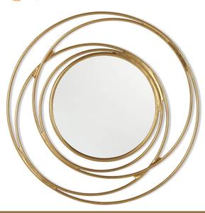 Miroir décoratif mural élégant couleur noir, meilleur choix de décoration pour l'intérieur traditionnel, installation intérieure, cadre métallique disponible - Product Image 1