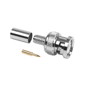 Connecteur mâle BNC nickelé longue durée pour produit de télécommunication par câble RG213 - Product Image 1