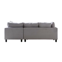 HOMA Canapé modulaire polyvalent de luxe en forme de L avec rembourrage en tissu ottoman détachable pour hôtel