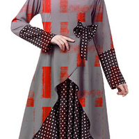 Abaya Recta de Dos Piezas de Chifón de Alta Calidad, Personalizada, al por Mayor, Modesta, de Verano, para Mujeres Musulmanas, Tallas Grandes, 100% Seda Natural