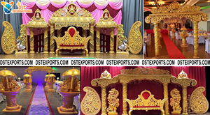 Telugu boda Pavo Real etapa Mandap Sur indio boda Pavo Real Kalyana Mandapam creativo Sri Lanka boda Pavo Real Mandap Reino Unido - Product Image 4