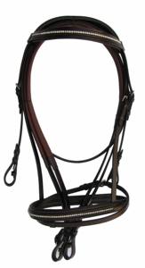 Arnés de caballo de cuero para carrito de un solo caballo, accesorio de ajuste de latón de varios tamaños en color negro de cuero rápido - Product Image 4