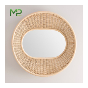 Miroir mural décoratif moderne de luxe pour la maison couleur personnalisée avec bambou MP à la mode pour la décoration intérieure - Product Image 1