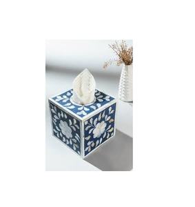 Boîte d'incrustation d'os personnalisée et porte-mouchoir et couleur avec produit fait à la main avec décoration de Table et accessoires boîtes à mouchoirs - Product Image 1