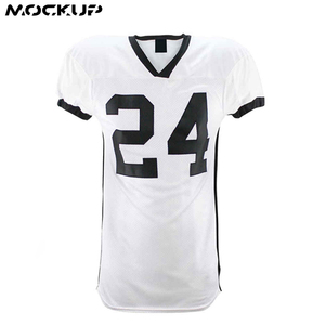 2025 High Quality Best Price Team American <b>Football</b> White And <b>Red</b> With Black Printing Uniform OEM - Product Image 2