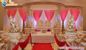 Cadre 5,5 m de strass pour mariage, décor de mariage de Style indien - Product Image 5