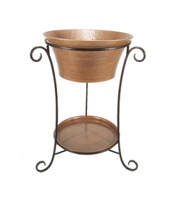 อ่างเครื่องดื่มทองแดงพร้อมขาตั้งทองแดง-น้ำแข็งและเครื่องดื่มหนัก - Product Image 6