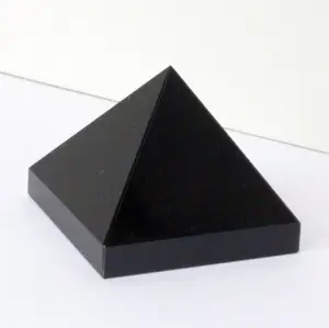 プレミアムエレガントチャクラヒーリングブラック瑪瑙ジェムストーンピラミッドクリスタル瑪瑙ピラミッド