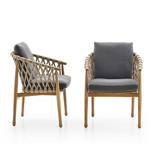 Designer Ginestra Nordic Teak <strong>Armchair</strong> for Outdoor Garden <strong>Dining</strong> for Hotels Restaurants Bedrooms Schools Parks Kitchens Villas - Product Image 1