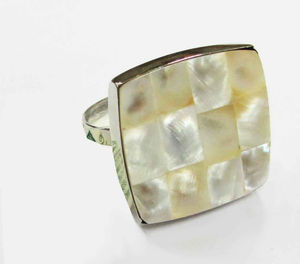 <b>Mother</b> of Pearl Napkin <b>Ring</b> Holder for Customized Size <b>Mother</b> of Pearl Inlay Brass Napkin <b>Ring</b> Decorate MOP Napkin <b>Ring</b> - Product Image 3