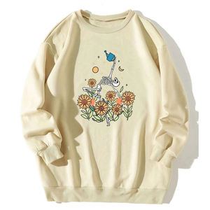 2021 Custom <b>Women's</b> Crew Neck Sweatshirt <b>Jumper</b> <b>Woolen</b> Cotton Fleece Oversize Hoodie Zip Custom Prints Embroidered Logo Clothing - Product Image 1