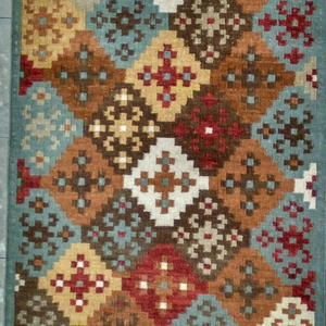 Classic Red Jute Flat Weave Kilim dhurrie and border <b>Rug</b> and Dhurrie <b>rug</b> - Product Image 1