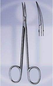 Tijeras quirúrgicas Knapp Strabismus, puntas lisas y romas, instrumentos oculares oftalmológicos de titanio - Product Image 4