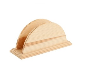 Soporte de pañuelos de madera en forma de triángulo Soporte de pañuelos de madera de acacia de Calidad exclusiva accesorios de cocina - Product Image 3