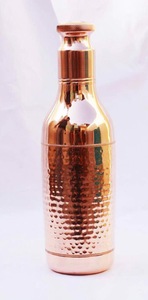 <b>Drink</b> Ware Hammered <b>Copper</b> <b>Bottle</b> Pure <b>Copper</b> Modern Style Water <b>Bottle</b> <b>Drink</b> Ware <b>Bottles</b> Health Conscious Top Trending - Product Image 5
