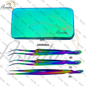 New Arrival Velvet Magnetic Eyelash Tweezers Kit / Different Color Lashes Eyelash Tweezers Case / Customized Logo NQLASH Tweezer - Product Image 5