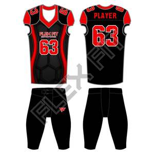 Uniforme de football américain à vendre uniforme de haute qualité 100% polyester meilleur matériau prix de gros pas cher fabriqué au Pakistan - Product Image 3