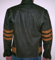 Veste en cuir Slim X Men Wolverine en cuir marron