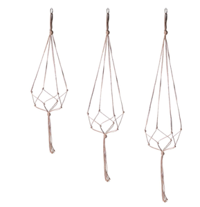 Porte-plantes en macramé, panier suspendu mural pour plantes d'intérieur, porte-pot de fleurs - Product Image 1