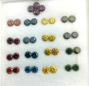 Kim Cương Tự Nhiên, Cao Cấp Vòng Cắt Mặt Kim Cương Lỏng Lẻo Màu Xanh Lá Cây 100% Kim Cương Tự Nhiên Igi Chứng Nhận Đá Tuyệt Vời Si3 I3 - Product Image 1