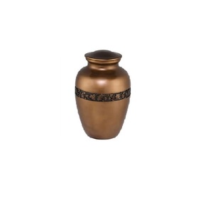 Urna de cremación de Metal personalizada hecha a mano para ceremonias de muerte diseñador hogar decorativo a granel venta al por mayor suministros funerarios grabados - Product Image 5