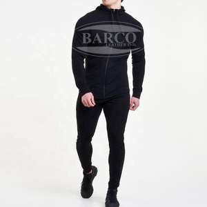 OEM personnalisé imprimé survêtement Jogging survêtement automne saison polaire tissu 100% polyester pleine fermeture éclair écologique hommes - Product Image 1