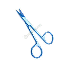 Ciseaux à iris manuels avec pointe incurvée Instrument chirurgical en acier inoxydable - Product Image 6