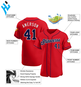 Nouveaux maillots de baseball de luxe maillots de softball personnalisés pour hommes uniformes Slim Fit Atlanta broderie mode ROUGE maillot pour femmes - Product Image 3