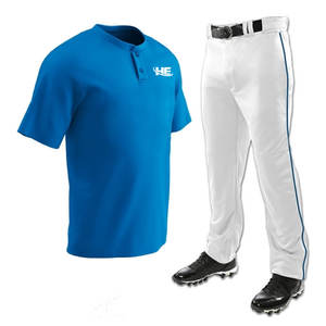 Conjuntos de uniformes de béisbol y softbol de poliéster personalizados, ropa deportiva transpirable, diseño Popular - Product Image 3
