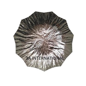 Arte de pared de estilo único, accesorios de decoración de pared de Hotel, montaje en pared, arte de Metal, hoja de pinchos recubierta de polvo gris, precio al por mayor - Product Image 6