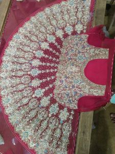 Hermoso Vestido Largo de Chifón con Lentejuelas y Bordado Dabka Zari, Estilo Indio/Pakistaní, con Botones, Lavable, 2022 - Product Image 2