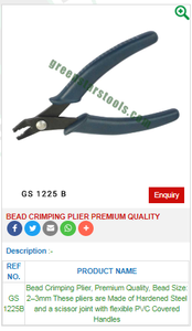 Pince à sertir pour perles GS 1225B de qualité supérieure Outils de bijoux pour bijoutiers en acier - Product Image 2