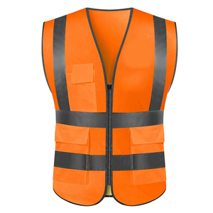 Gilet de sécurité réfléchissant imprimé personnalisé à la mode pour adultes beau nouveau design en polyester à bas prix logo personnalisé OEM - Product Image 1