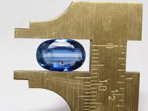 หินอัญมณีทรงไข่ไคยาไนต์เจียระไนสีฟ้าอัญมณีหลวมธรรมชาติสำหรับทำเครื่องประดับ - Product Image 5