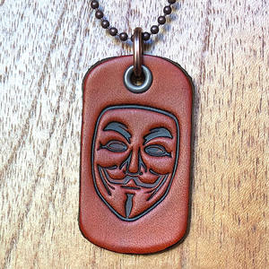 Collar con etiqueta de cuero para perro, logo grabado personalizado - Product Image 4