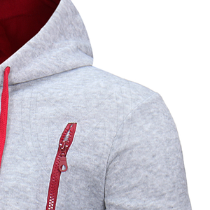 Sudadera con capucha de lana de algodón informal para hombre 2024 con logotipo personalizado Servicio OEM Tela transpirable para adultos - Product Image 4