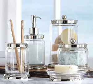 El juego de accesorios de lujo para encimera de baño de acero inoxidable incluye un nuevo modelo de jabonera para la decoración del baño del hogar o del Hotel - Product Image 2