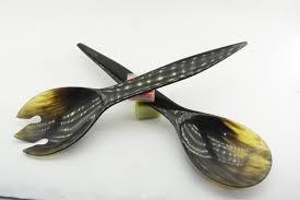 เครื่องครัวช้อนแตรควาย อาหารค่ําดีไซน์ใหม่ใช้ช้อนครัวและโต๊ะรูปทรงตามสั่งในราคาที่แข่งขันได้ - Product Image 4