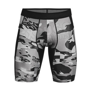 Calzoncillos bóxer en blanco personalizados para hombre, mallas sólidas con compresión elástica para Fitness, pantalones cortos transpirables estampados - Product Image 4