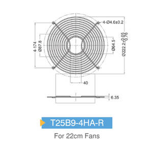 Protector de dedos de plástico Strikefan AC para ventiladores de 22cm con garantía de 3 años - Product Image 2