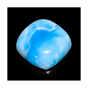 Cojín de 14mm de alta calidad, piedras preciosas de Larimar Natural, piedra suelta de Color blanco, precio directo de fábrica al por mayor, República Dominicana - Product Image 1