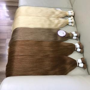 Vente en gros de paquets slaves russes Cheveux humains vierges Cheveux non transformés en vrac Taille droite 6 à 32 pouces ODM OBM - Product Image 2
