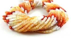 AAA grado mejor calidad 13 \ "hebra larga Natural mexicano fuego ópalo cuentas facetadas Rondelle para la fabricación de joyas hechas a mano al por mayor - Product Image 5