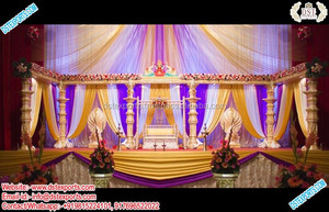 Del sur de la India Manavarai boda escenario "Mandap" lo mejor del sur de Asia Manavarai boda escenario especial Manavarai decoración de escena de boda - Product Image 5